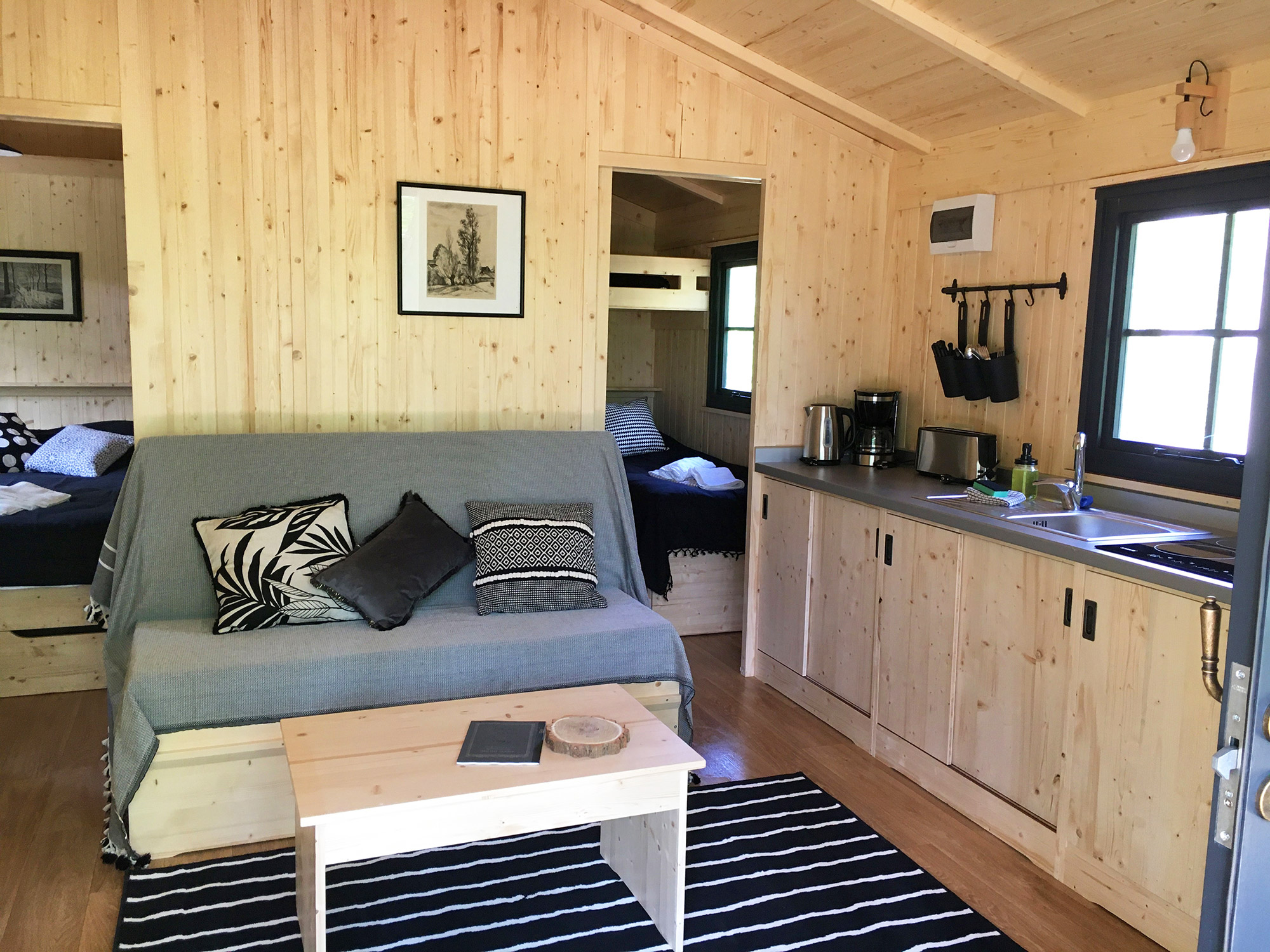 Location - Cabanes Dans Les Bois - Castel Camping Château de Chanteloup