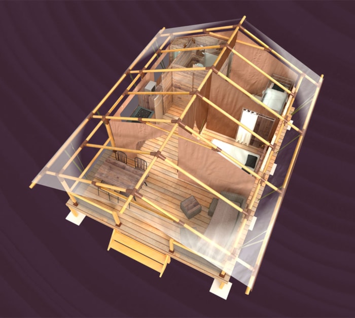 Tent Premium 2 Bedrooms Kenya 34M²