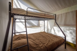 Location - Tente Safari 2 Ch - 35 M²- Avec Cuisine Et Sanitaires - - Camping de l'Etang Sites et Paysages