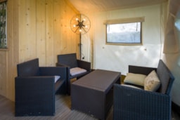 Location - Tente Safari 2 Ch - 35 M²- Avec Cuisine Et Sanitaires - - Camping de l'Etang Sites et Paysages