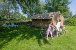 Location - Tente Cotton Lodge 2 Ch - 20M² - Sans Sanitaires Privatifs - - Camping de l'Etang Sites et Paysages