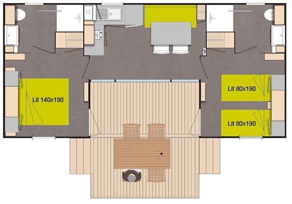 Casa Mobile 2 Camere 2 Bagni