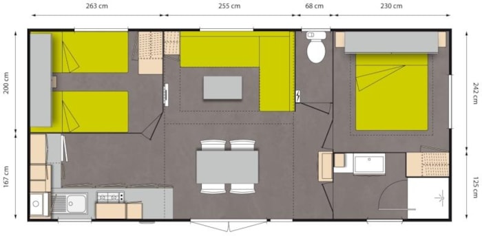 Le Cottage 2, 2 Camere (2 Adulti + 3 Bambini)