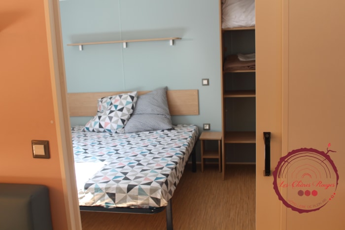 Casa Mobile Le Rouge Confort 35M² (2 Camere) + Aria Condizionata + Tv + 1 Auto + Adatto Alle Persone Diversamente Abili