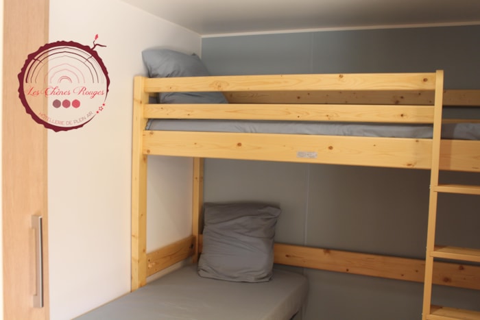Casa Mobile Le Rouge Confort 35M² (2 Camere) + Aria Condizionata + Tv + 1 Auto + Adatto Alle Persone Diversamente Abili