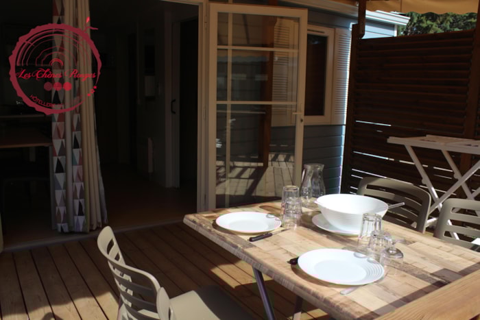 Casa Mobile Le Rouge Confort 35M² (2 Camere) + Aria Condizionata + Tv + 1 Auto + Adatto Alle Persone Diversamente Abili