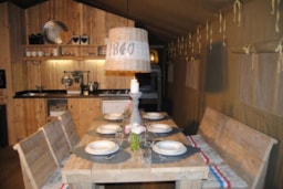 Location - Tente Ciela Nature Lodge 2 Chambres - Cuisine Équipée – Salle De Bain - Camping Terra Verdon