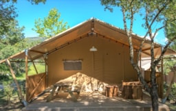Location - Tente Ciela Nature Lodge 2 Chambres - Cuisine Équipée – Salle De Bain - Camping Terra Verdon