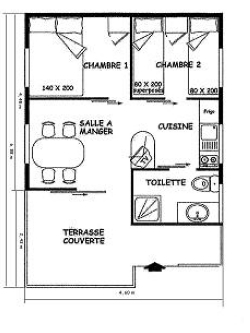 Alojamiento - Chalet Club A 23M² / 2 Habitaciones - Aire Acondicionado / Terraza Cubierta - Camping LA VIEILLE FERME