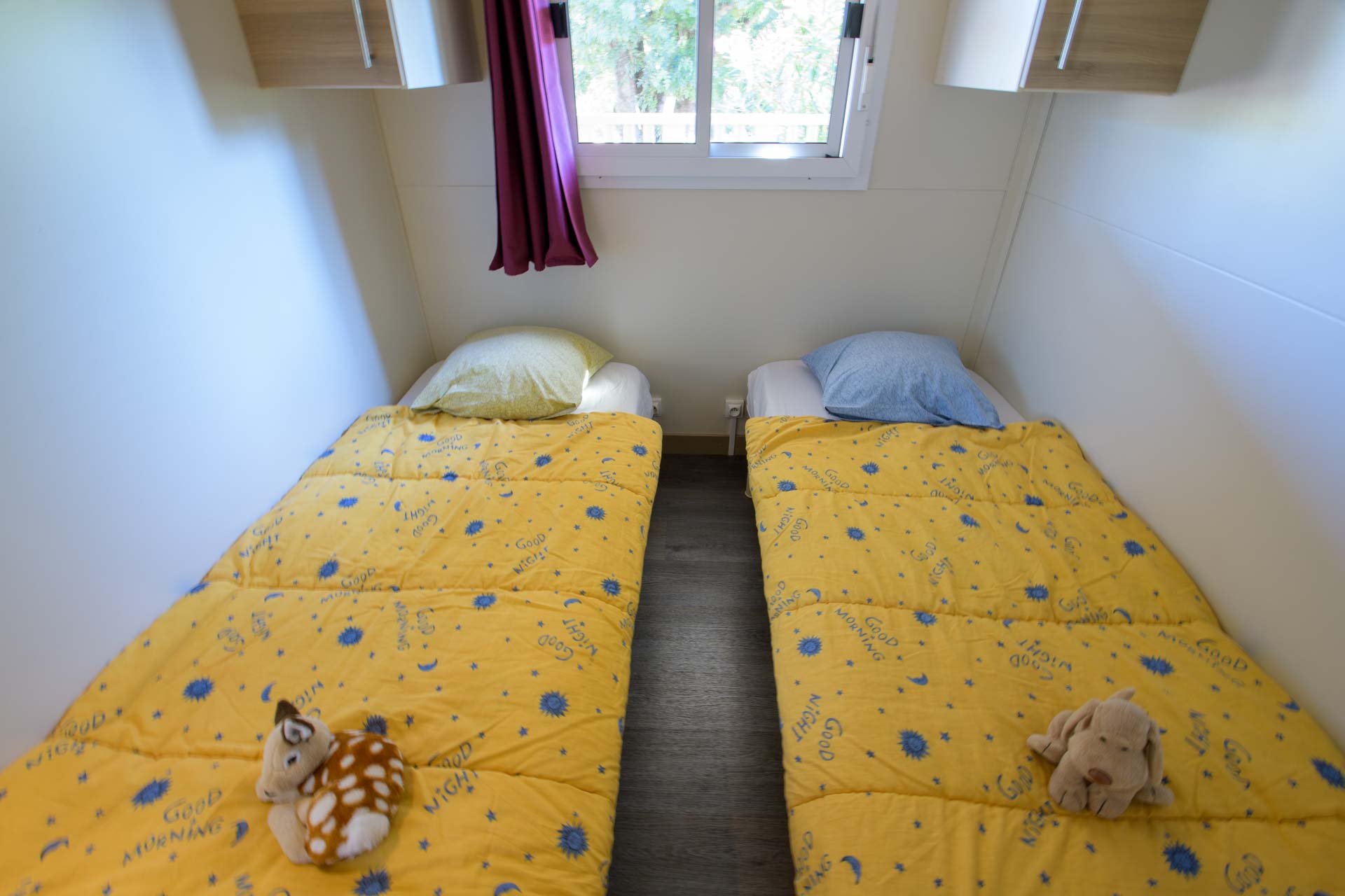 Alojamiento - Chalet Samoa 30M² / 3 Habitaciones - Aire Acondicionado / Terraza Cubierta - Camping LA VIEILLE FERME