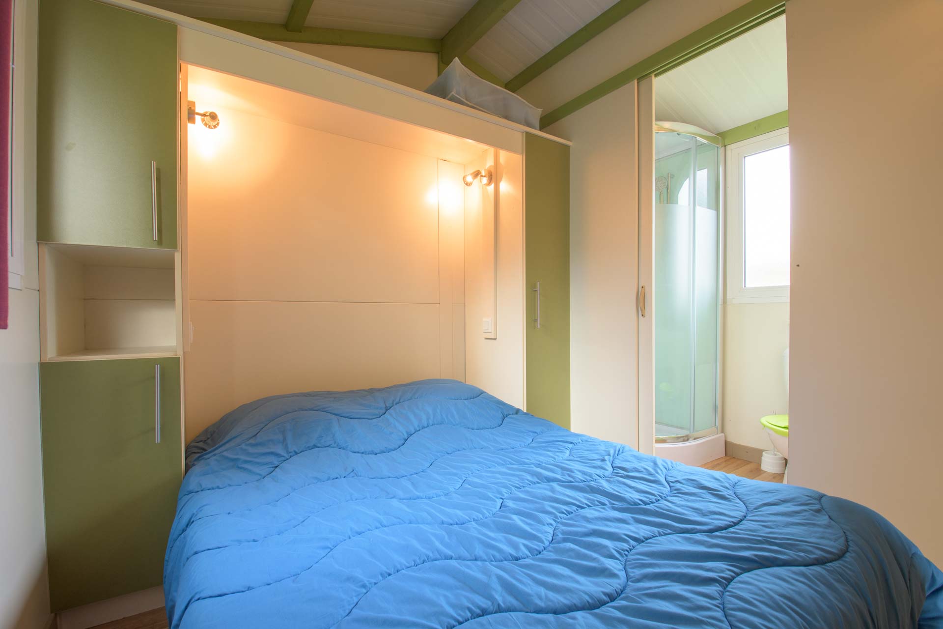 Mietunterkunft - Chalet Tonga 17 M² / 1 Zimmer - Klimaanlage / Überdachte Terrasse - Camping LA VIEILLE FERME