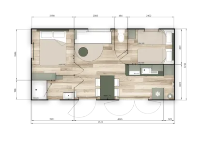 Mobile-Home 29 M ² Avec Clim - Mobile-Home 29 M ² Avec Clim -