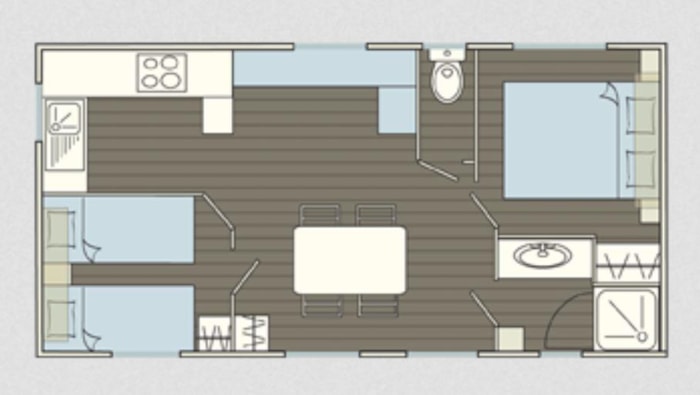 Mobil-Home Privilege Savanah - 2 Chambres + Canapé Convertible