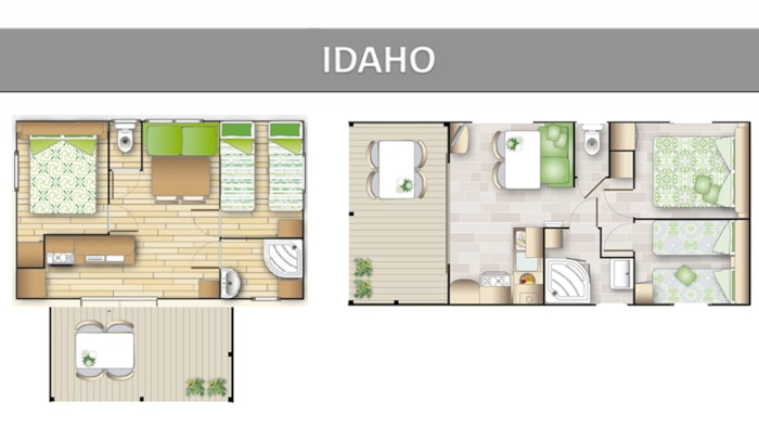 Idaho + 1 Vehículo +4 Pers