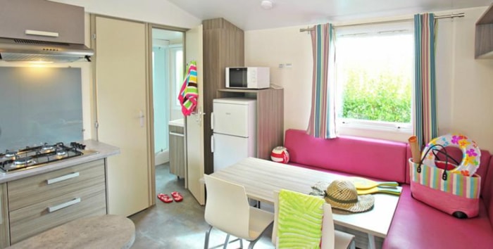Mobilhome Soleil 2 Chambres / Terrasse Bois Couverte / Climatisation Réversible