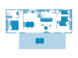Location - Cottage Sancy 3 Chambres Premium - Camping Sandaya La Ribeyre
