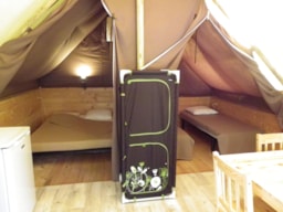 Location - Tente Lodge Amazone 22M² Sans Sanitaires Sur Pilotis - Camping Qualité le Val de Saures