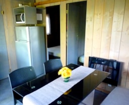Location - Lodge Acadienne / 2 Chambres / Clim - Terrasse Couverte - Camping Quercy Vacances ****