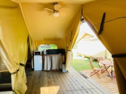 Location - Lodge Safari / 2 Chambres - Terrasse - Camping Quercy Vacances ****
