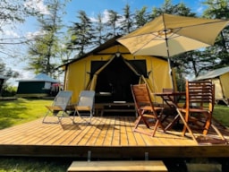 Location - Lodge Safari / 2 Chambres - Terrasse - Camping Quercy Vacances ****