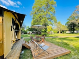 Location - Lodge Safari / 2 Chambres - Terrasse - Camping Quercy Vacances ****