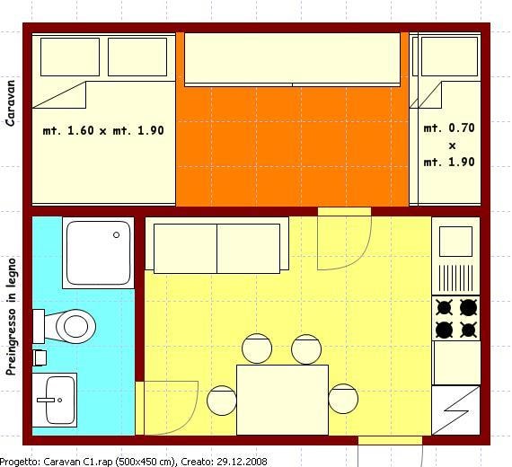 Caravan Con Bagno E Doccia Calda