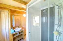 Location - Cosyflower Premium 38M² (2 Chambres) + Tv + Lave-Vaisselle + Draps + Serviettes + Terrasse Couverte - Flower Camping Cap Finistère