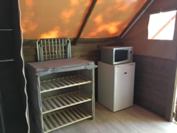 Location - Tente Canadienne Avec Terrasse - Camping Les Coudoulets