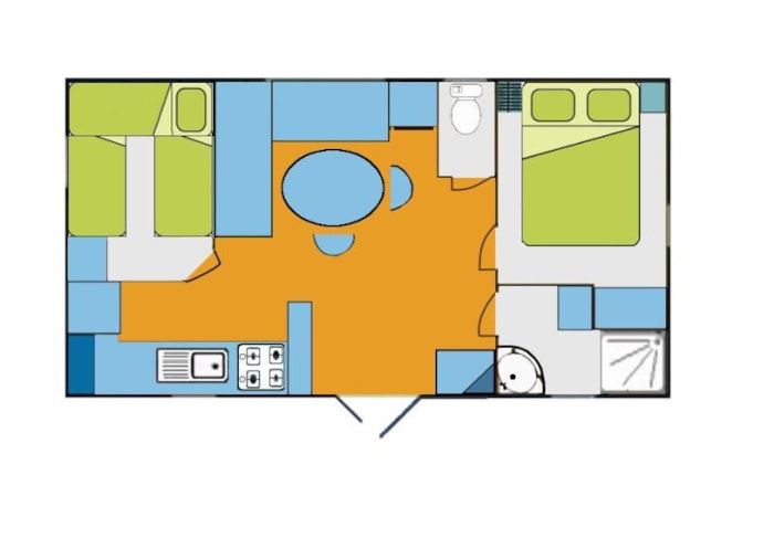 Mobil-Home Natur'home 2 Camere + Tv + Wifi