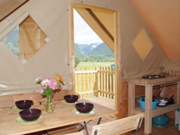 Location - Cabane Edelweiss (Sans Sanitaires) - Camping CHAMP LA CHEVRE