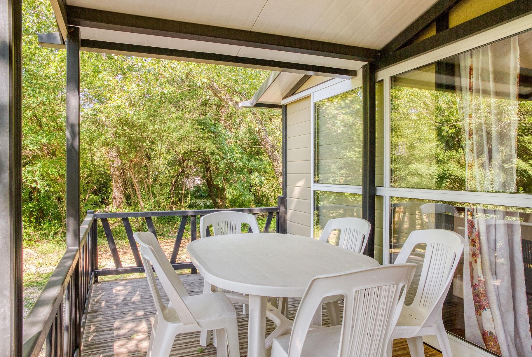 Mietunterkunft - Hütte 2 Zimmer 25 M² - Camping Les Rives de l'Aygues
