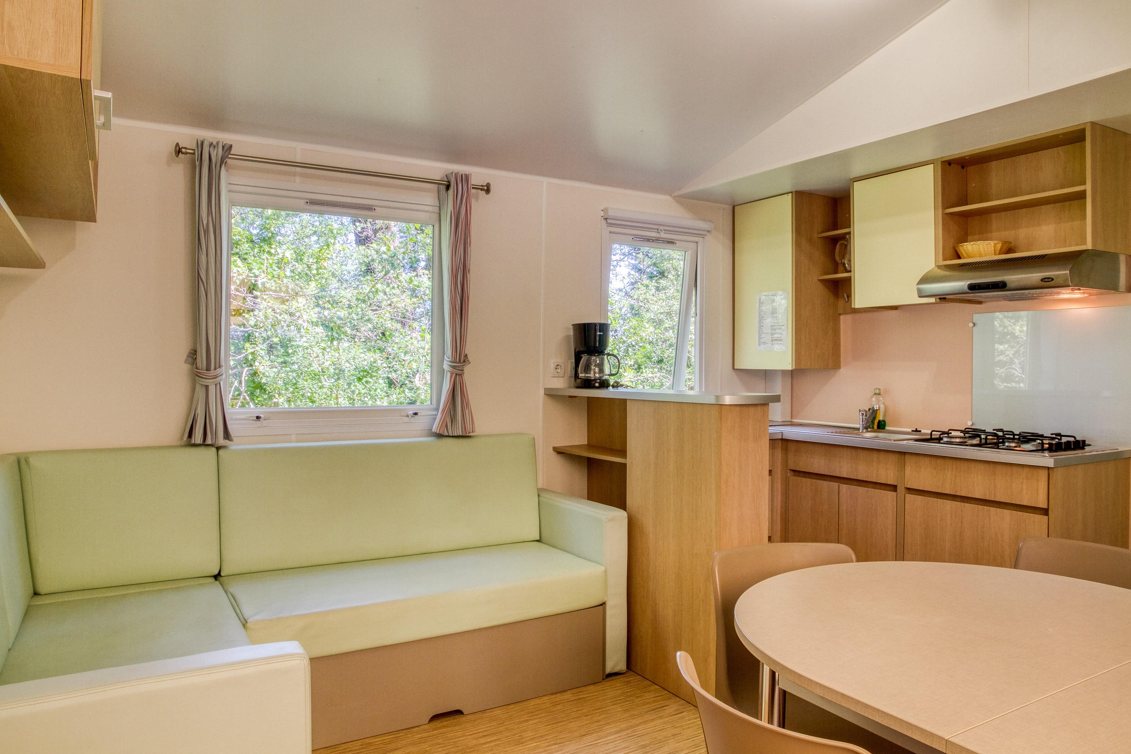 Mietunterkunft - Mobilheim 3 Zimmer 33 M² - Camping Les Rives de l'Aygues