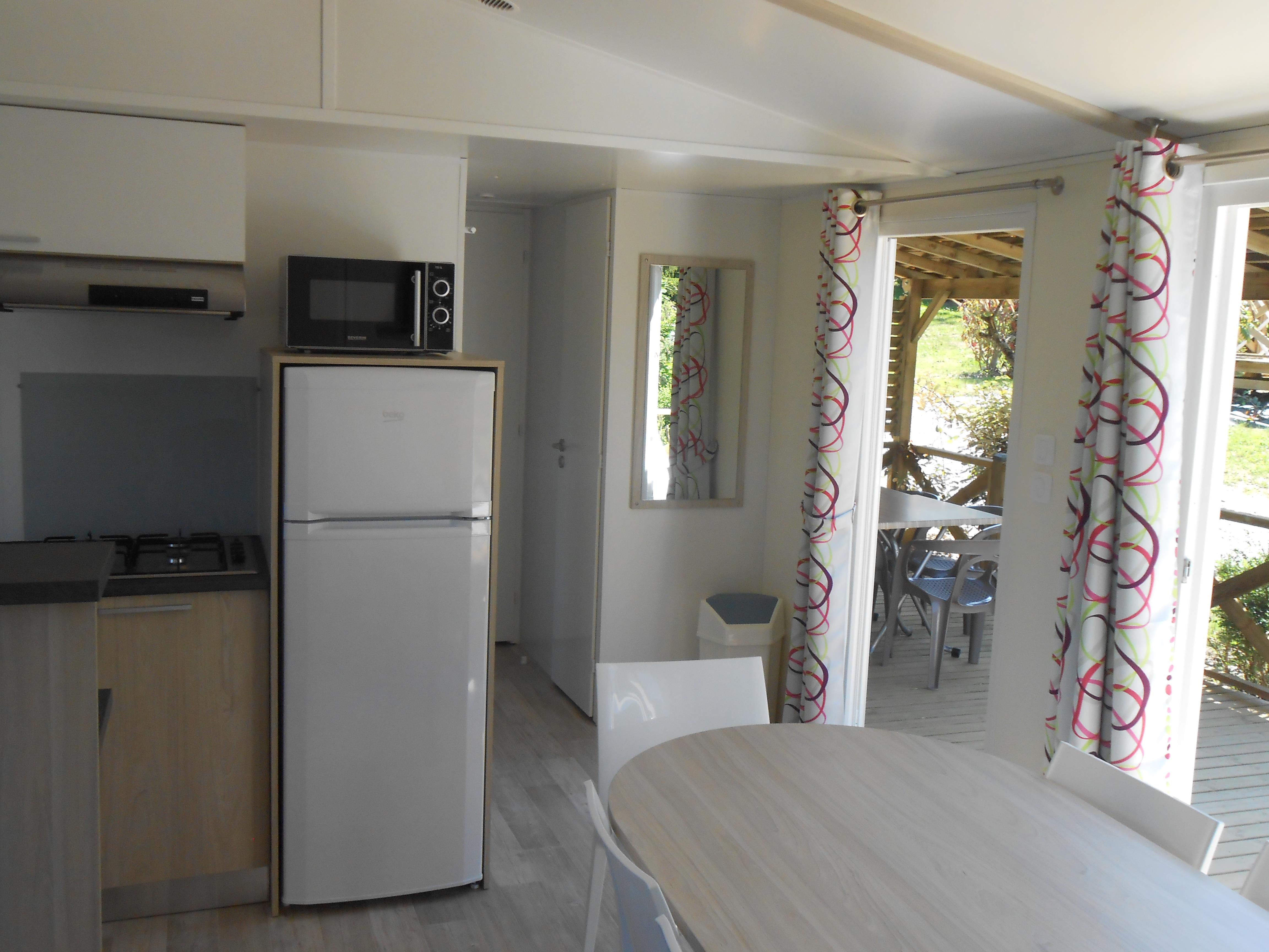 Accommodation - Mobil Home Atlantic 38M² - 3 Bedrooms, 2 Bathrooms - Camping Le Panoramic