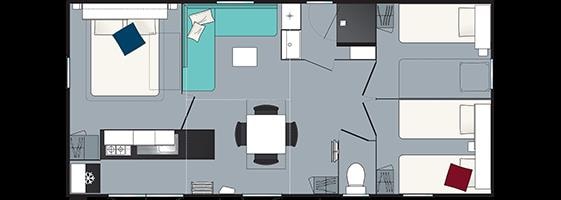 Casa Mobile 3 Camere Premium Plus