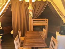 Location - Tente Tipi Standard 12M² - 2 Chambres (Sans Sanitaires) + Terrasse - Flower Camping Le Jas du Moine