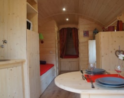 Location - Roulotte La Résinière 1 Chambre - Camping Val de l'Eyre