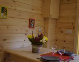 Location - Roulotte La Résinière 1 Chambre - Camping Val de l'Eyre