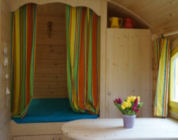 Location - Roulotte La Résinière 1 Chambre - Camping Val de l'Eyre