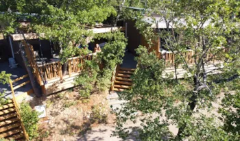 Accommodation - Chalet 32M² Premium - View On The Valley - 2 Rooms - 5 People - Air-Conditioner - Camping naturiste Verdon Provence Accommodation - Chalet 32M² Premium - View On The Valley - 2 Rooms - 5 People - Air-Conditioner - Camping naturiste Verdon Provence