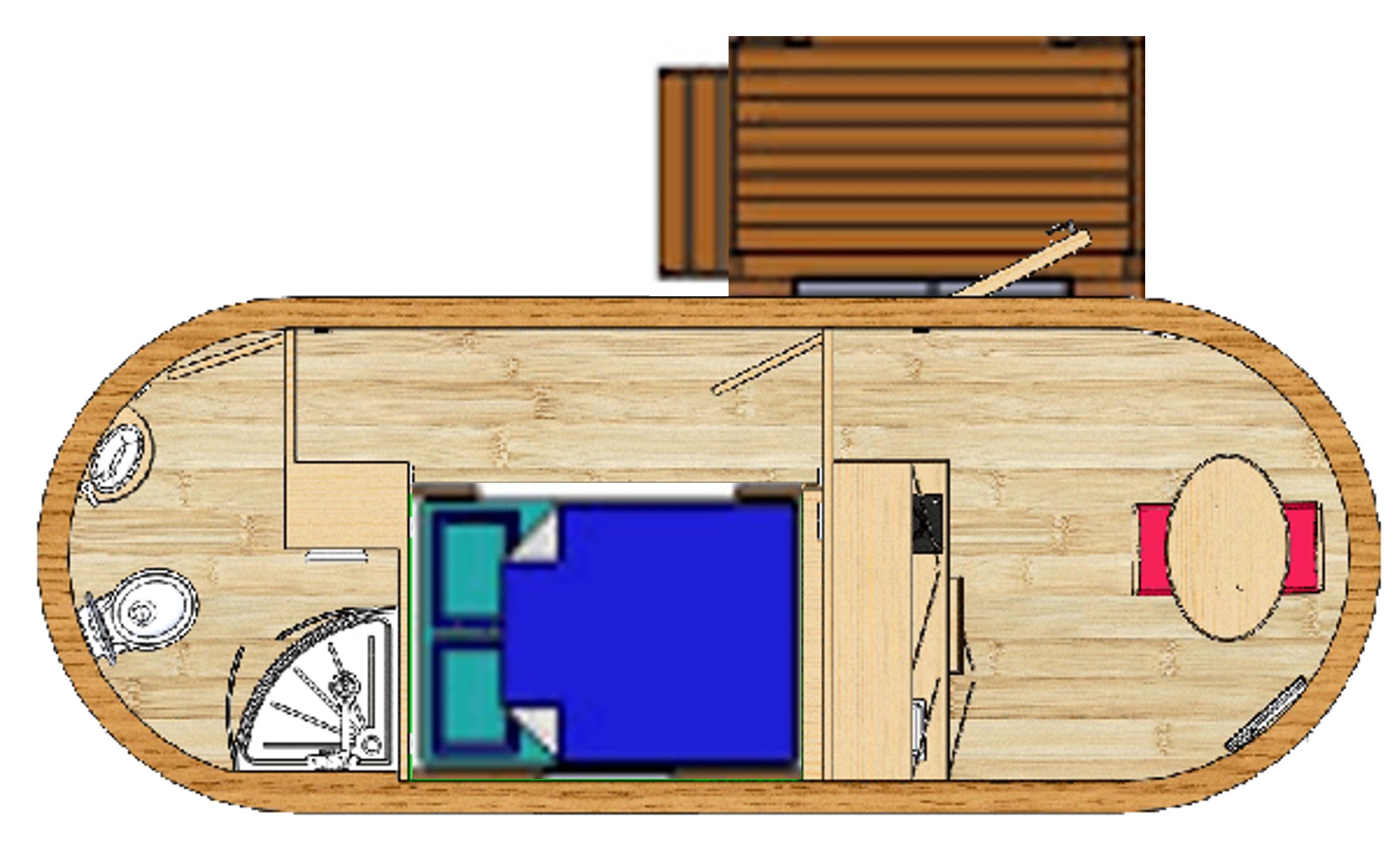 Location - Cuveau Insolite 14 M² - Camping de Belle Hutte