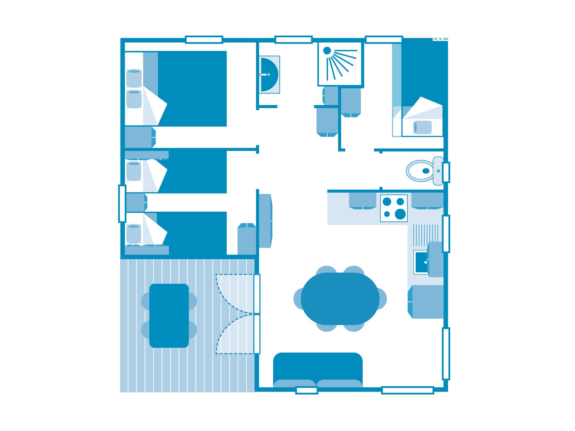 Chalet 3 Bedrooms Air Conditionning *** Chalet 3 Bedrooms Air Conditionning ***
