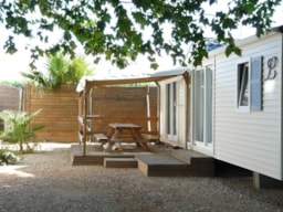 Location - Mobilhome Tradition - 2 Chambres - Clim - Tv - Camping Cap Sud