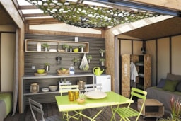 Location - Bungalow Toilé Insolite Maori (Sans Sanitaires) - Camping Cap Sud