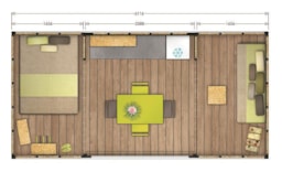 Location - Bungalow Toilé Insolite Maori (Sans Sanitaires) - Camping Cap Sud