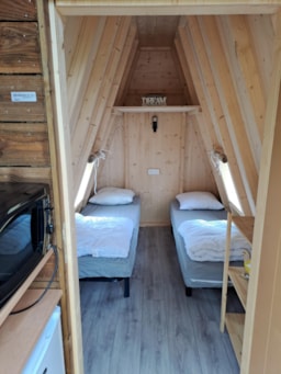 Location - Cabane Tipi 12M², 2 Chambres 2023 Sans Sanitaire Privatif - Camping Kerlaz