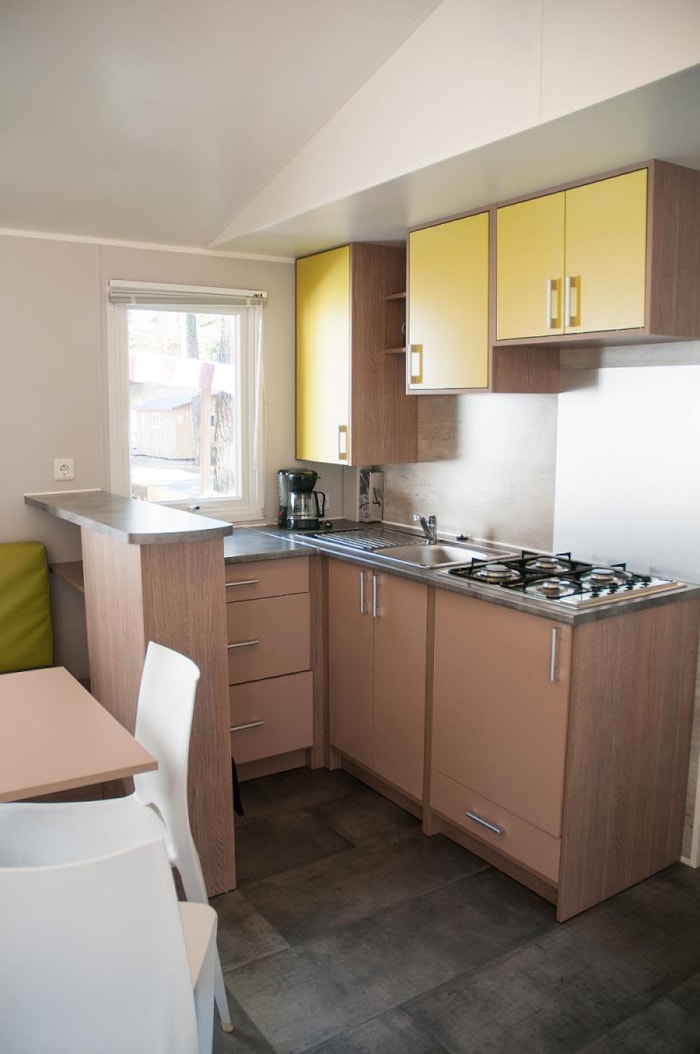 Eco Mobilhome 3 Chambres Magdalena ++ (2012) 33M² + Terrasse Semi-Couverte