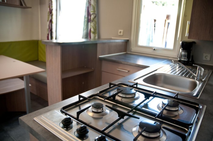 Eco Mobilhome 3 Chambres Magdalena ++ (2012) 33M² + Terrasse Semi-Couverte