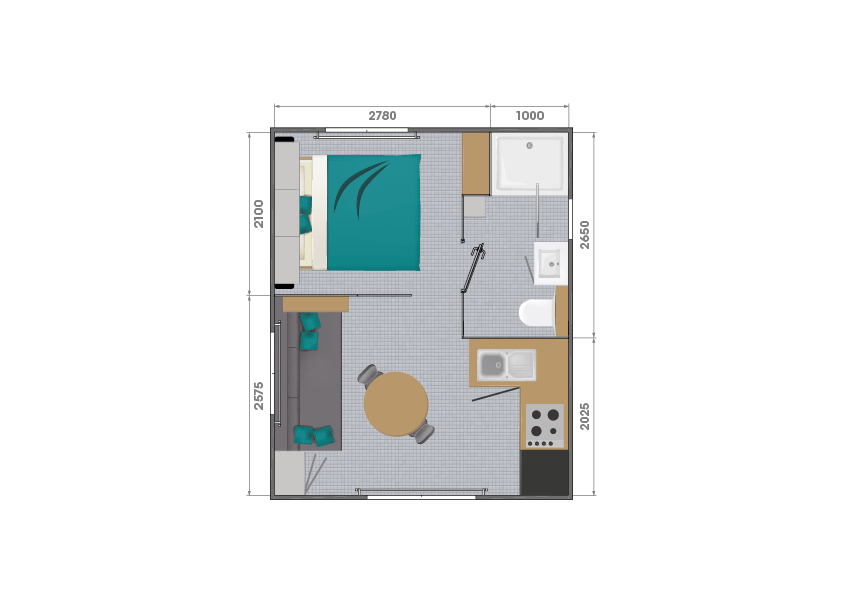 Accommodation - Mobile-Home Belvédère 3 Bedrooms - 3 Bathrooms Super Privilège With Stunning Seaview - Camping Plage du Dramont
