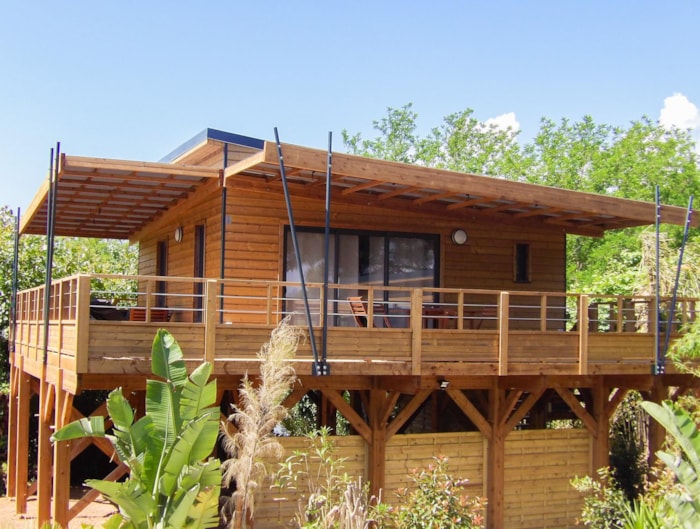 Lodge Kabane 2/5, Terrasse En Bois Couverte, Climatisation, Tv, 1 Voiture (2 Chambres)