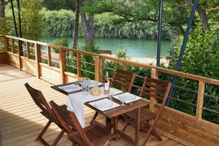 Lodge Kabane 2/5, Terrasse En Bois Couverte, Climatisation, Tv, 1 Voiture (2 Chambres)
